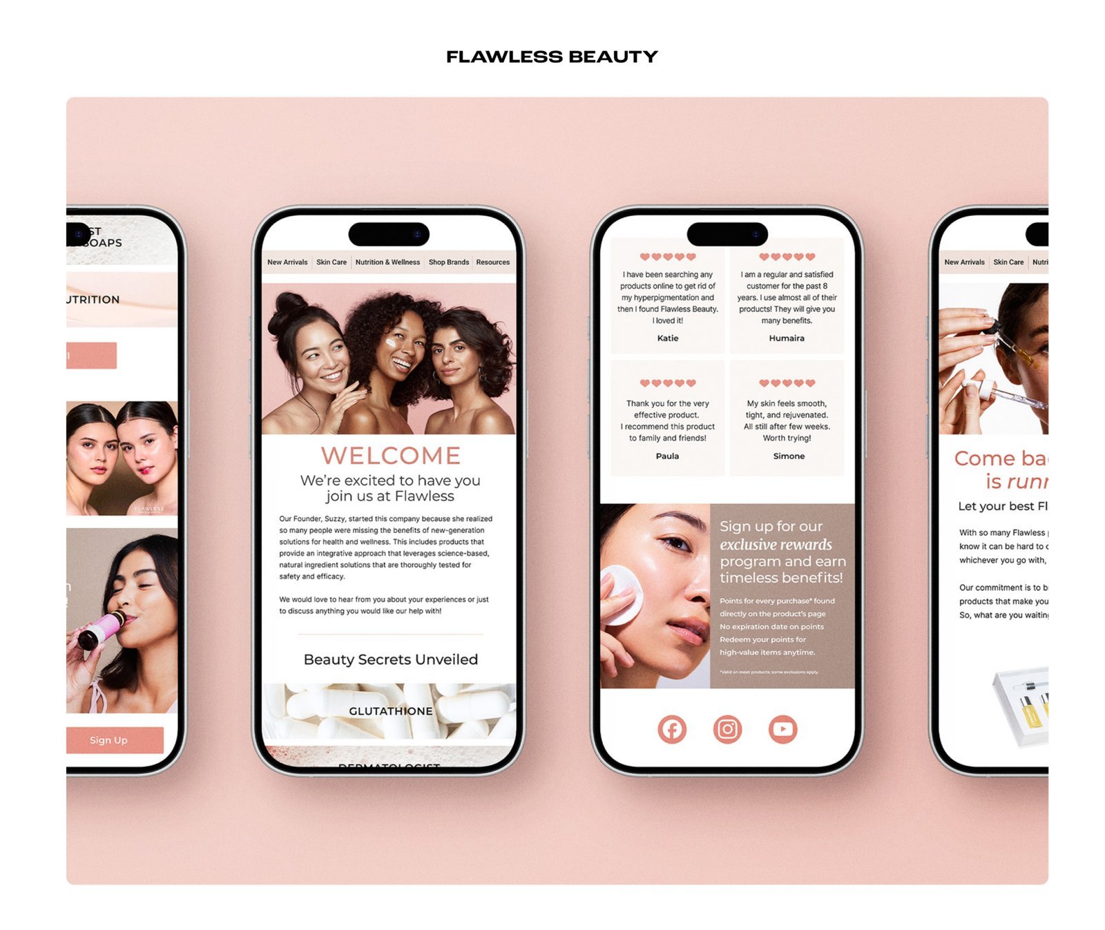Flawless Beauty email design example