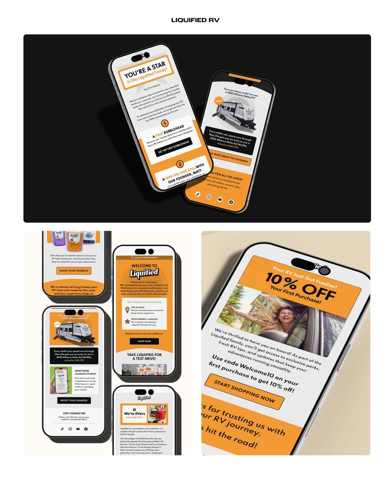 Liquified RV email design example