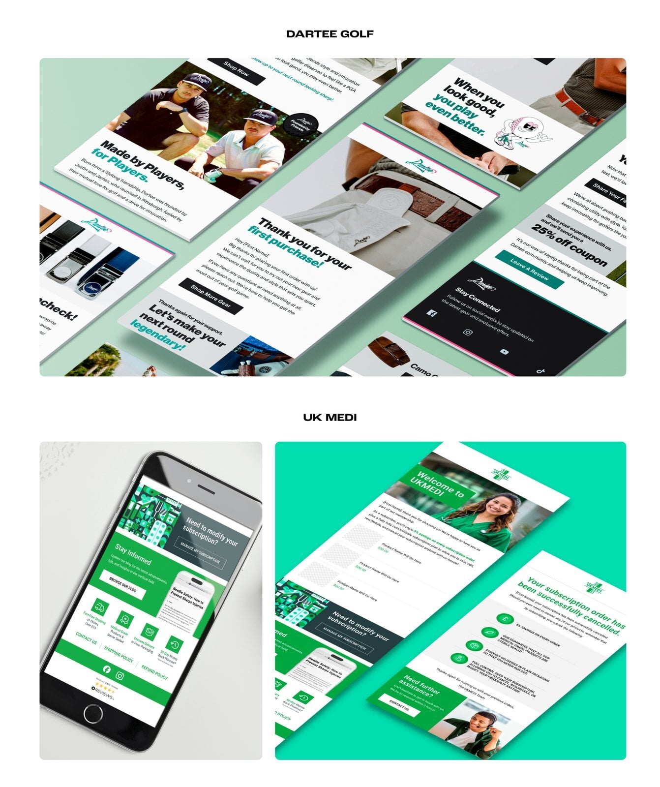 Survivor RX email design example